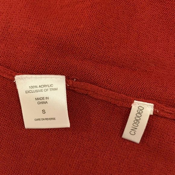 NY&C Red Cardigan Sweater Small - Picture 7 of 7